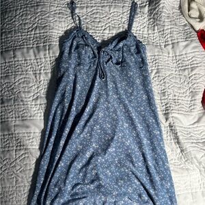 American Eagle Outfitters Blue Floral Mini Dress